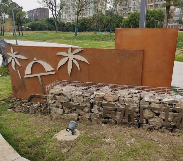 云溪锈钢板挡土墙